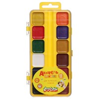 Акварель медовая «Каляка-Маляка», 12цв, без кисти, пластик 126151