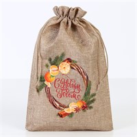 Мешочек новогодний подарочный с термонаклейкой «Корица», 20*30см 126160