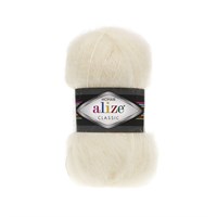 Пряжа Alize Mohair Classic 51% акрил/25% мохер/24% шерсть 100г/200м/ № 01 126285