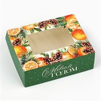 Коробка складная «Новогодняя ботаника», 10*8*3.5см 126354