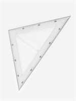 Линейка портновская «Треугольник», равнобедренная, 50*32см, пластиковая 126384