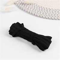 Резинка бельевая, 8мм, 10м, чёрная 126431