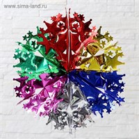 Ёлочная игрушка. Шар фольгированный «Звёздочки» 38*38см 126611