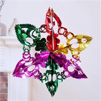 Ёлочная игрушка. Шар фольгированный «Звезда» 17*17см 126615