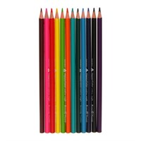 Карандаши цветные 12цв BrunoVisconti Happycolor, трёхгранные, МИКС 126621