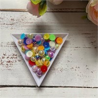 Полубусины жемчуг бензин 8мм н-р 10гр цвет микс 100789