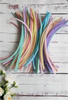 проволока синельная плюш н-р 95-100шт, пастельные оттенки микс 107526