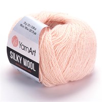 Пряжа YarnArt Silky wool 35% шелк/65% шерсть 25гр №341 Чайная роза 118684