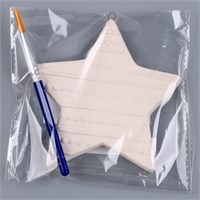 Ёлочная игрушка под раскраску «Звезда», с подвесом 126730