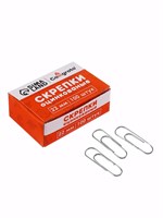 Скрепки 22мм оцинкованные в картонной коробке 100шт 126883