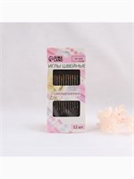 Иглы швейные, с золотым ушком, самовдеваемые, d0.78мм, 3.5-4.2см, н-р 12шт 126893