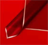 Пленка д/цветов «Бронзовая полоса», бордо, 57*57см 126962