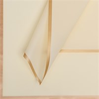 Пленка д/цветов «Бронзовая полоса», нежно-желтый, 57*57см 126965