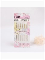 Иглы швейные д/гобелена, с золотым ушком, d1.15мм, 4-4.8см, н-р 6шт 13018