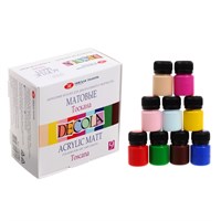 Акриловые краски н-р матовые Тоскана 9*20мл Декола  32558