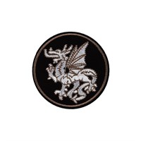 Термоаппликация №15/5 Дракон в круге 7*7см 127114