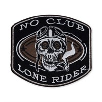 Термоаппликация «Череп с сигаретой», 10*11,5см 127121