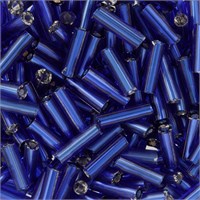 Стеклярус Zlatka GG 3" 10 г №0028 т.синий 102512