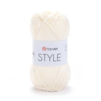 Пряжа YarnArt style №652 молочный 127630