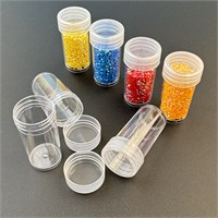 Баночка накручивающиеся для бисера 2,5*5 см 9638
