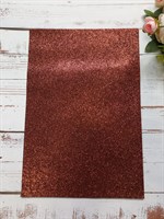 Фоамиран А4 глиттер 1,5мм бордово-коричневый