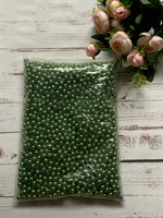 Бусины пластик под жемчуг 8мм уп. 400гр цвет зеленый
