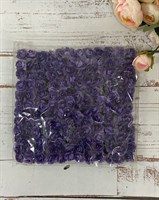 Розочки бумажные 1,2см на стебельке темно-фиолетовые уп.12шт 