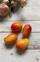 Искусственное мини-манго желто-красное уп.4шт