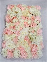 Газон-коврик Цветы искусственный ванильно-розовый 59*39см 