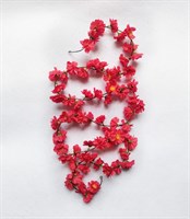 Лиана цветочная 2м Василек цв. красный 