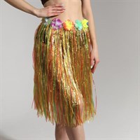 Гавайская юбка, разноцветная