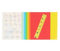 Бумага цветная д/оригами 20*20см 8л, 230г/м2 Каляка-Маляка 