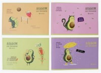Альбом для рисования А4, 40 листов на скрепке "Авокадо", обложка мелованный картон, тиснение фольгой