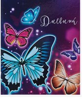 Дневник для 5-11 классов «Бабочки», твёрдая обложка, глянцевая ламинация, 48 листов