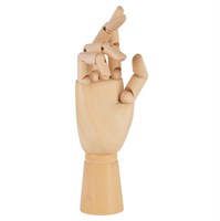 Деревянная модель-манекен рука левая 25см 