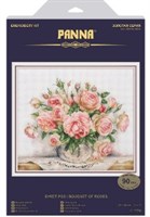 Набор для вышивания "PANNA" "Золотая серия" C-7294 "Букет роз"