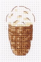 кларт н-р д/вышивания Мороженое в стаканчике 12-024 6*8см