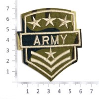 Термоаппликация шеврон Army 6,5*7см 22215