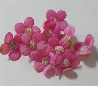 Цветок яблони, головка 2,5см, н-р 10шт, цв. яр. розовый
