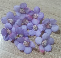 Цветок яблони, головка 2,5см, н-р 10шт, цв. фиолетово-розовый