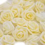 Головка розы фоам 3см 10шт цв. шампань  - фото 10291