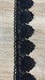 Кружево гипюр "Ракушки" 6,6см арт18 черное - фото 10305