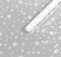 Пленка глянцевая "Снежинки", белая, 0,7 х 8,2 м, 40 мкм, 200 гр - фото 10659