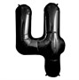Шар фольгированный Цифра 4 40"(101,6см) цв. чёрный 32004 - фото 11380