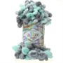 Пряжа Alize Puffy Color 100% Микрополиэстер 100гр №6408 серый бирюза 102501 - фото 11674