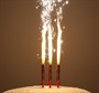 Н-р тортовых свечей Фонтаны С Новым годом 12,5см 3шт  - фото 12164