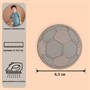 Светоотражающая термонаклейка «Футбольный мяч», d6,3см, цвет серый - фото 13336