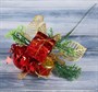 Декор "Зимняя сказка" шарик и подарок 15 см, красный - фото 13622