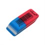 Ластик комбинированный красно-синий скошенный малый 39 х 15 х 6 мм - фото 13808