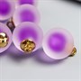 Подвеска для творчества акрил "Шар" матовый фиолет 2,1х1,6 см - фото 14348
